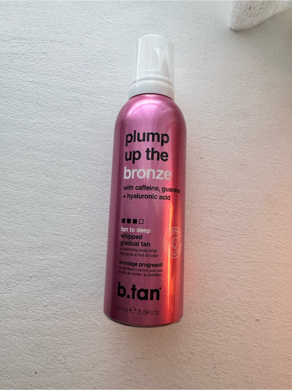 b.tan Plump Up The Bronze Whipped Gradual Tan — Metallic Pink